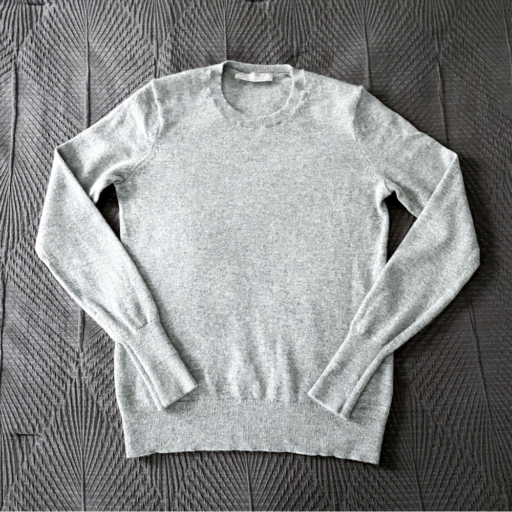 Everlane Cashmere Crew Neck Sweater - light grey - size XS